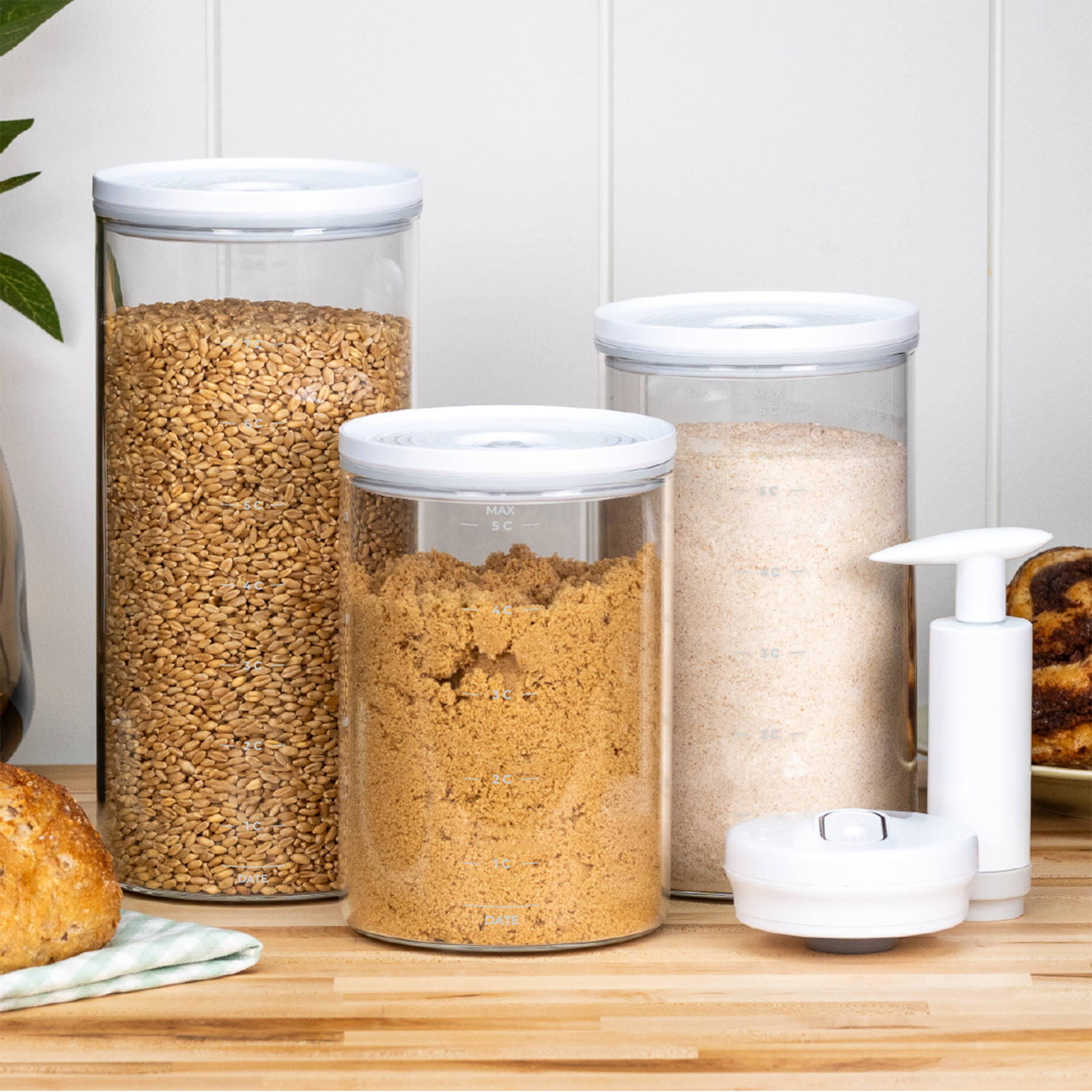 Vacuum Container Made In Glass Vacuum Seal Containers - Set of 3 – Angel Studios Gift Factory