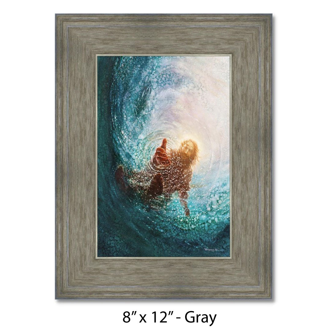 Hand of God Painting - Gray / 8 x 12 - Art