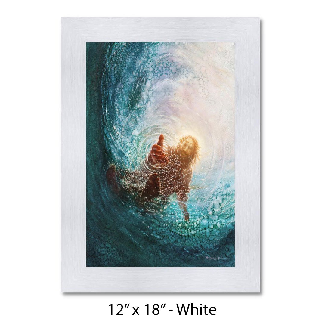 Hand of God Painting - White / 12 x 18 - Art