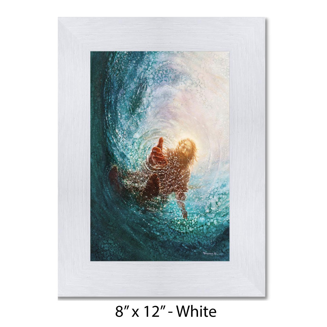 Hand of God Painting - White / 8 x 12 - Art