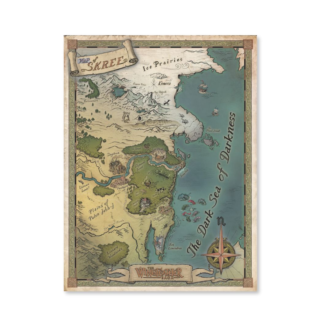 Map of Skree Wingfeather Saga Poster - Posters