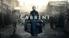 Movie poster for ’Cabrini’ featuring a figure in period dress standing in a misty urban setting.