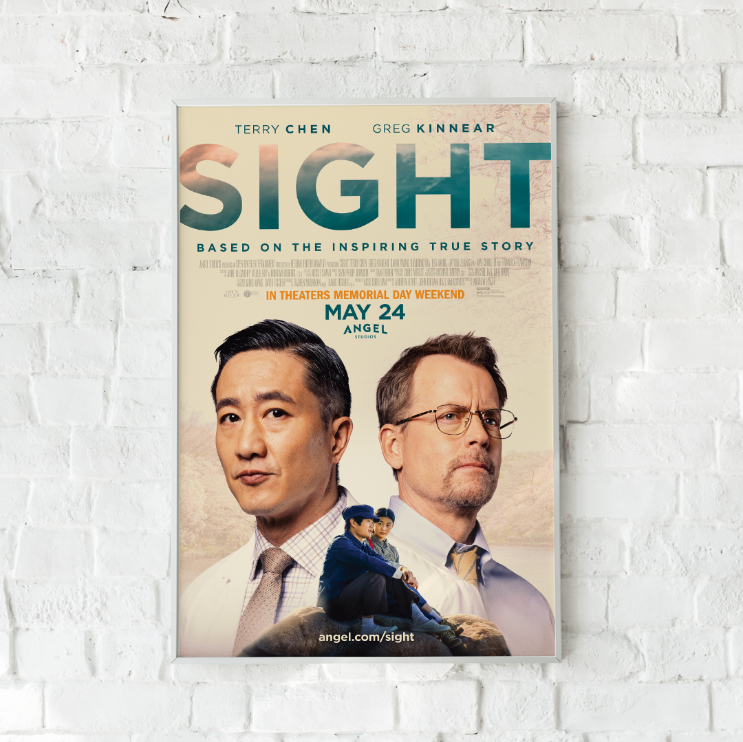 Sight movie poster on the wall