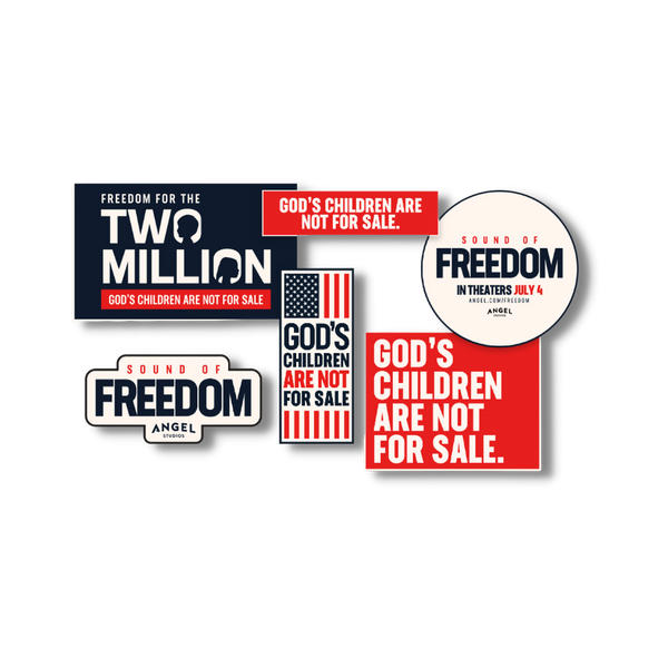 Sound of Freedom Sticker Set