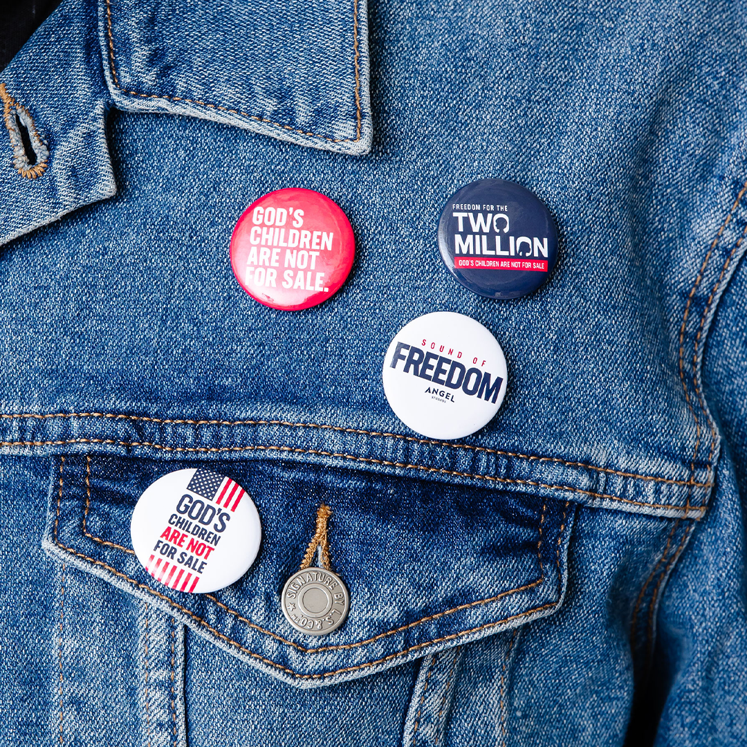 Sound of Freedom Buttons - Pack of 4 - Pinback Buttons