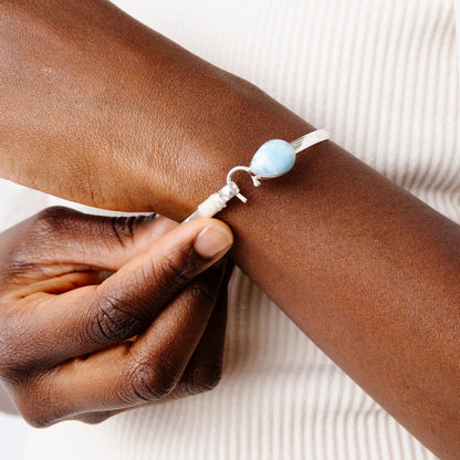 Sound of Freedom Larimar Stone Bracelet - Bracelets