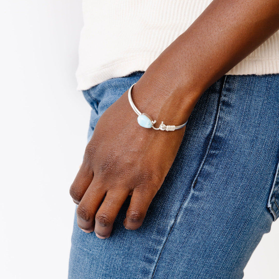 Sound of Freedom Larimar Stone Bracelet - Bracelets