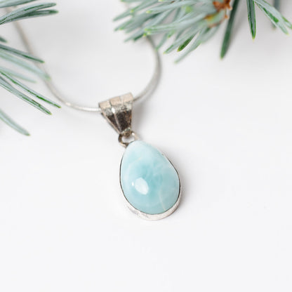 Sound of Freedom Larimar Stone Necklace - Necklaces