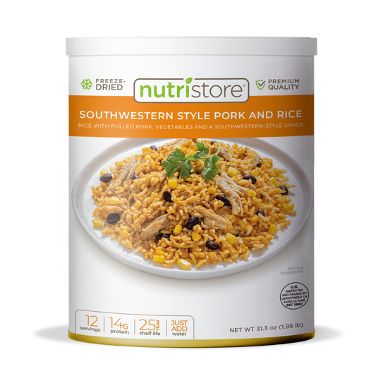 Southwestern Style Pork and Rice Freeze Dried - #10 Can - #10 Can - Meals