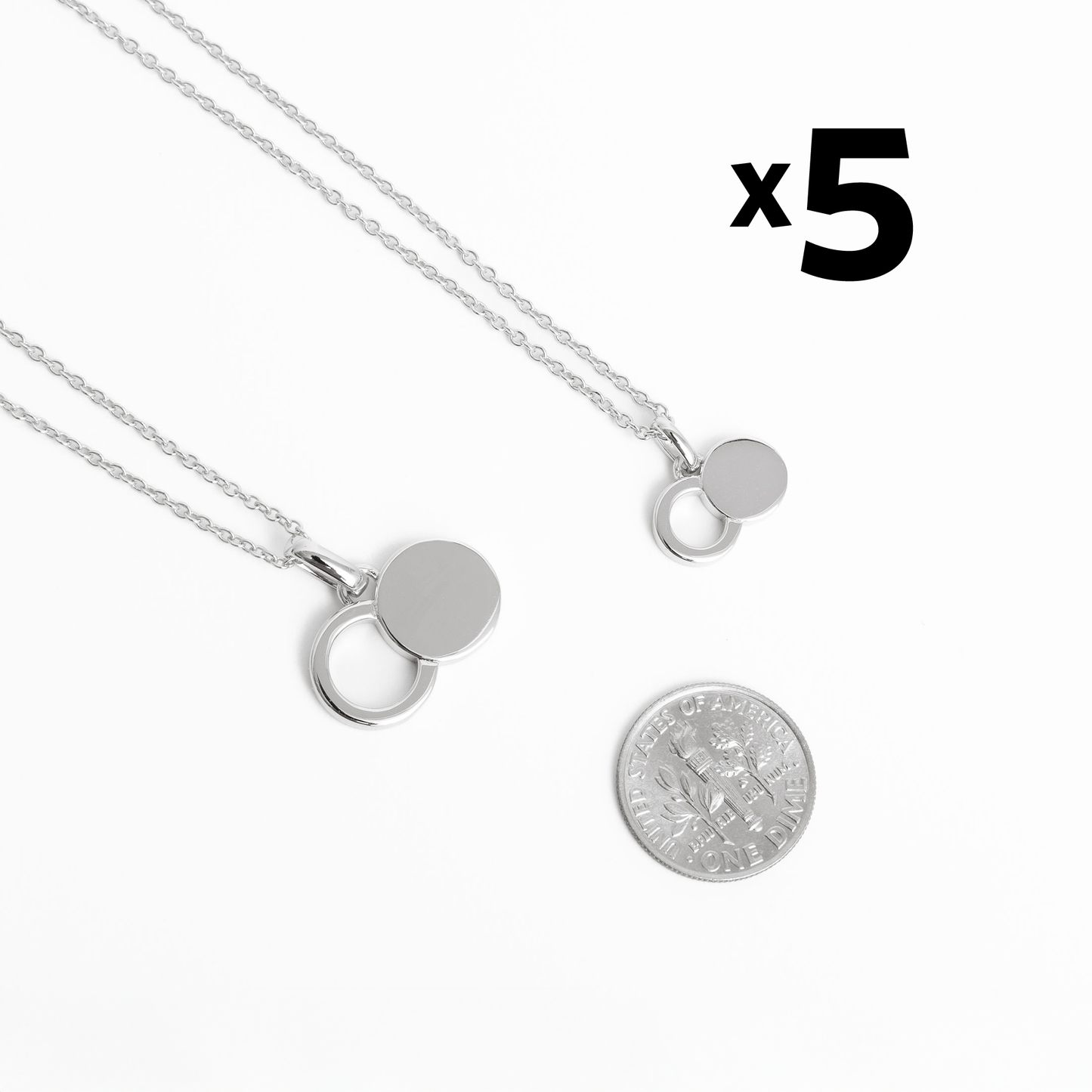 The Empty Tomb Pendant Necklace 5 Pack Bundle - Small / Sterling Silver - Bundles