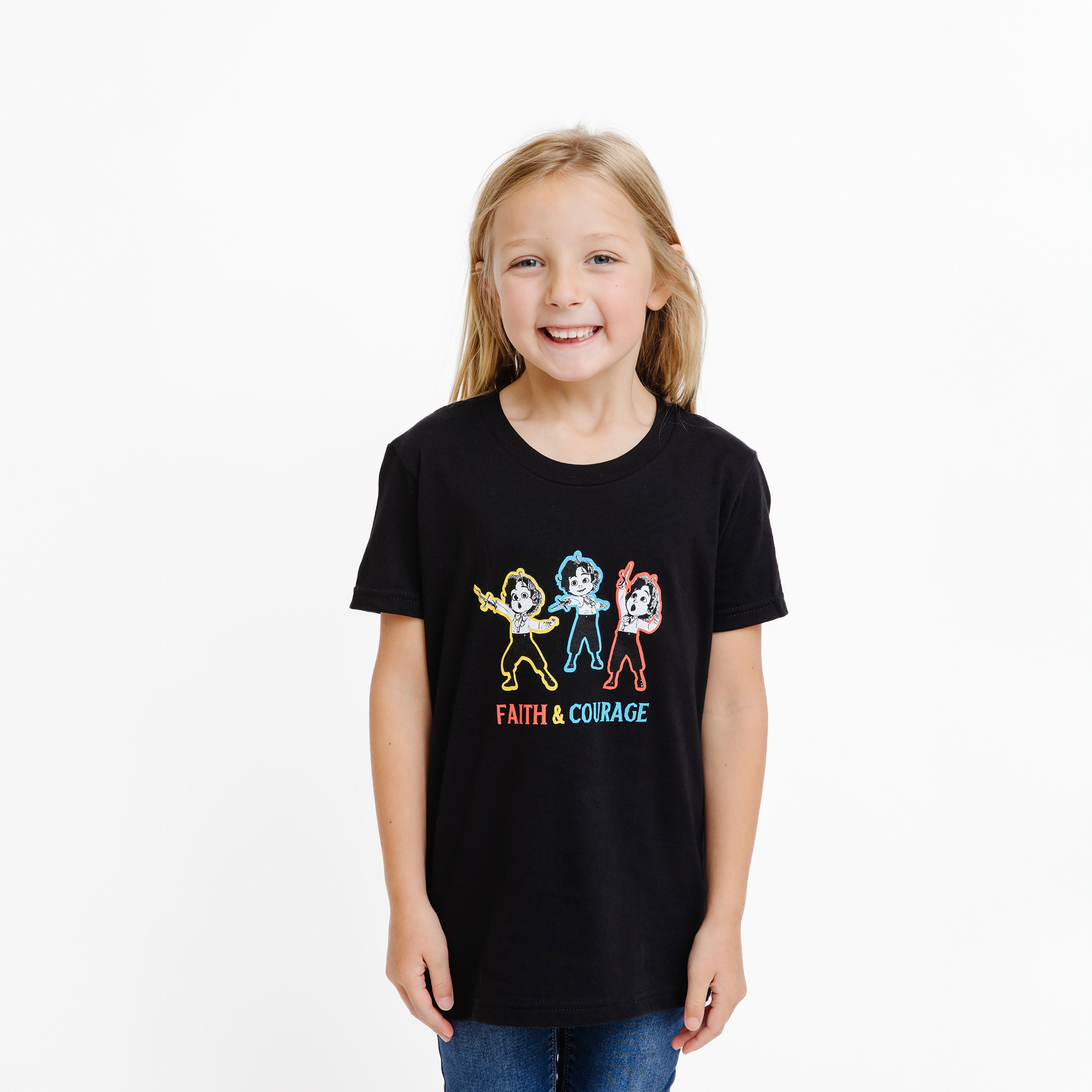 The King of Kings Faith and Courage T-Shirt - Youth + Toddler - T-Shirts