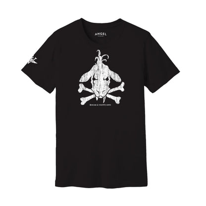 Toothy Cow Cross Bones T-Shirt - T-Shirts