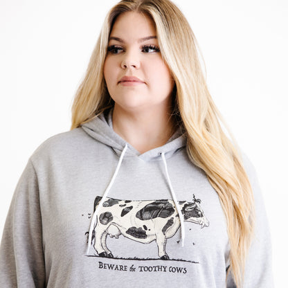 Toothy Cow Hoodie - Hoodies