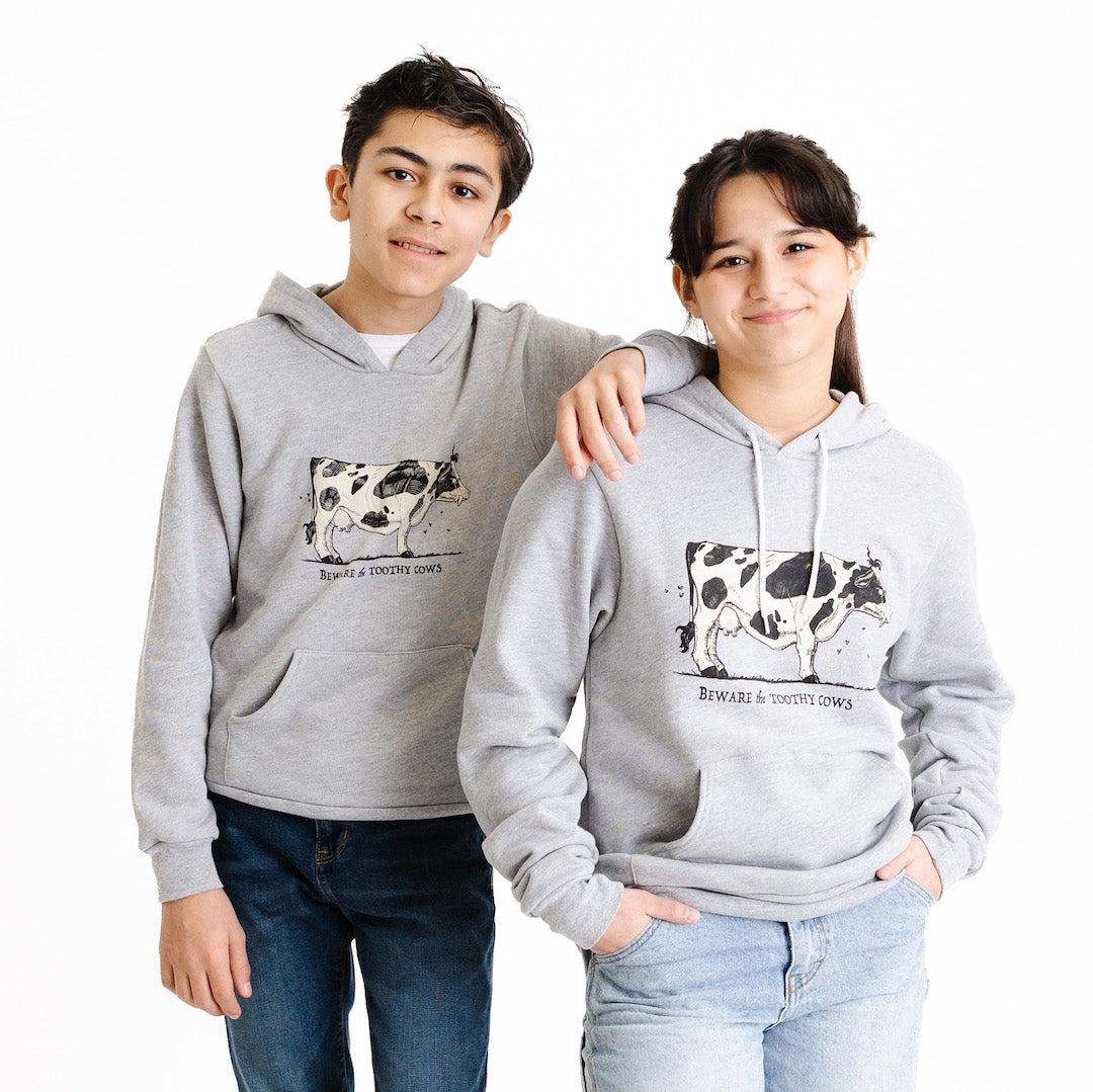 Toothy Cow Hoodie - Hoodies