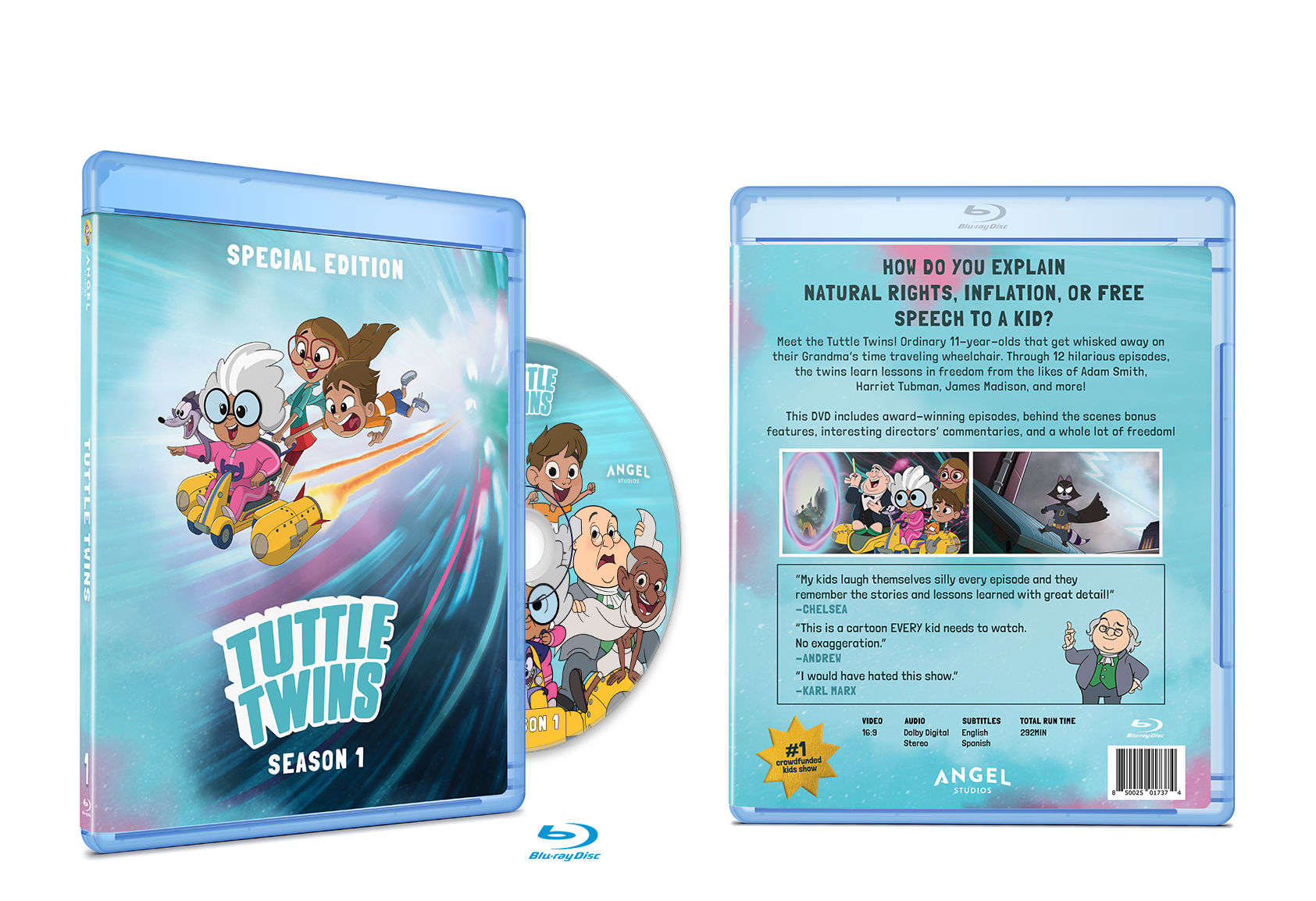 Tuttle Twins Season 1 DVD or Blu-ray - Special Edition - Blu-ray / 1 Pack - DVD & Blu-ray