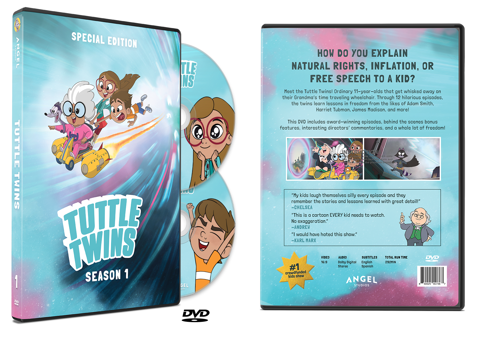 Tuttle Twins Season 1 DVD or Blu-ray - Special Edition – Angel Tuttle Twins Season 1 DVD or Blu-ray - Special Edition – Angel