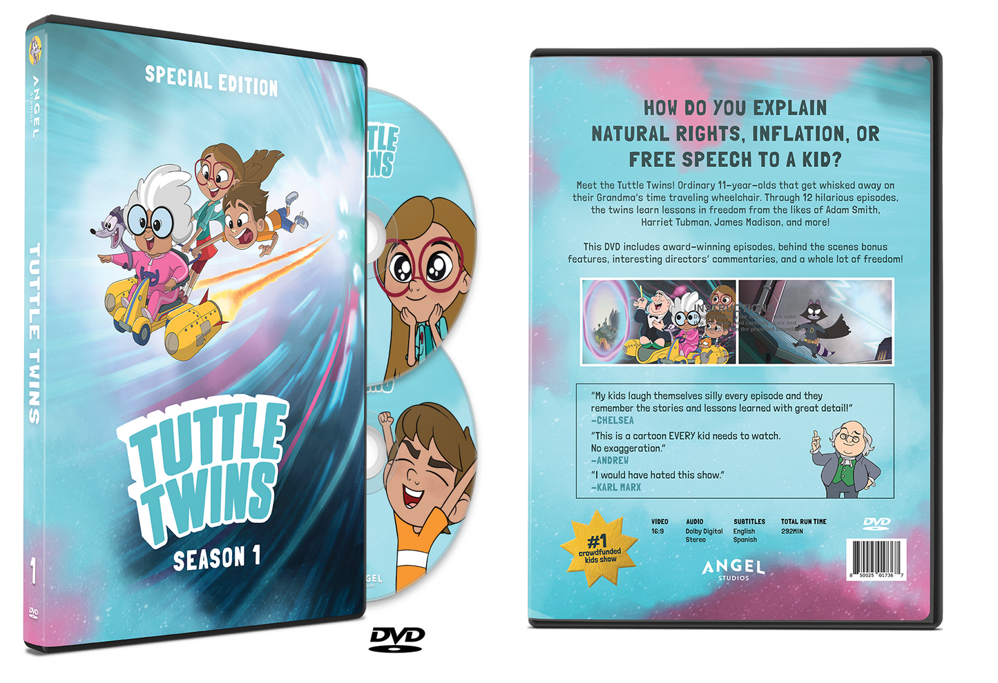 Tuttle Twins Season 1 DVD or Blu-ray - Special Edition - DVD / 1 Pack - DVD & Blu-ray