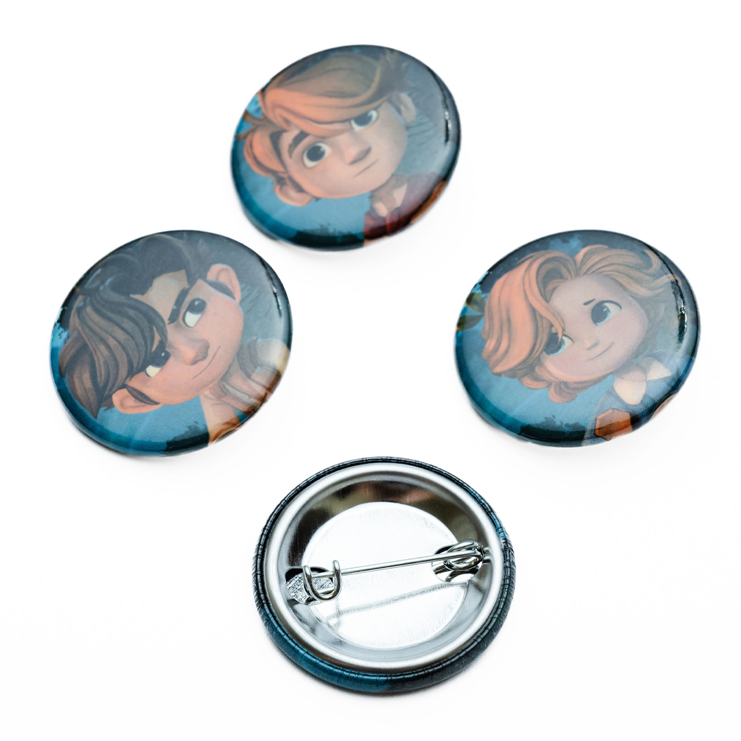 Wingfeather Collectible 4 Character Buttons – Angel Studios Gift Factory