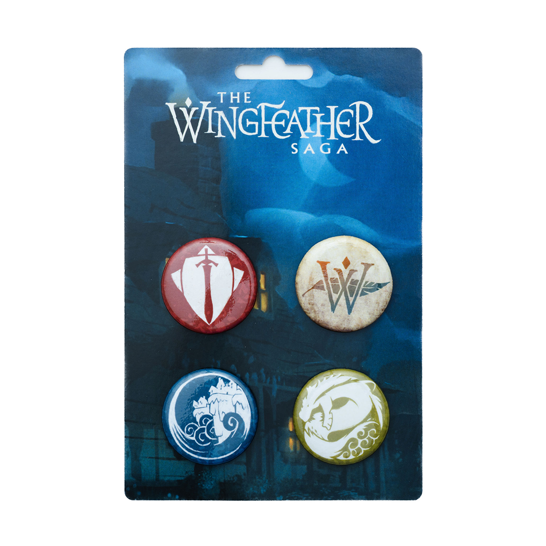 Wingfeather Collectible Buttons - Set of 4 - Pinback Buttons