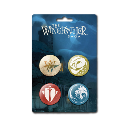 Wingfeather Collectible Buttons - Set of 4 - Pinback Buttons