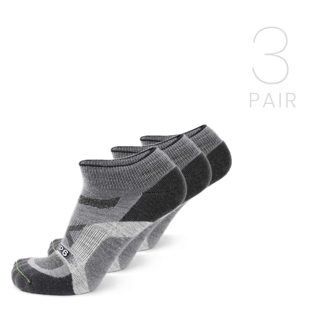 Wool Ankle Sock - Approach Grey - 3 Pack / SM - ankle