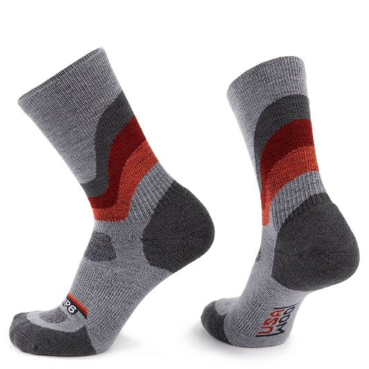 Wool Crew Sock - Overland Orange - Single / SM - Crew