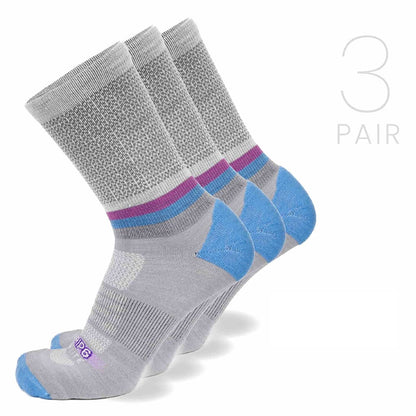 Wool Crew Teklite Wildflower Sock - 3 Pack / SM - Crew