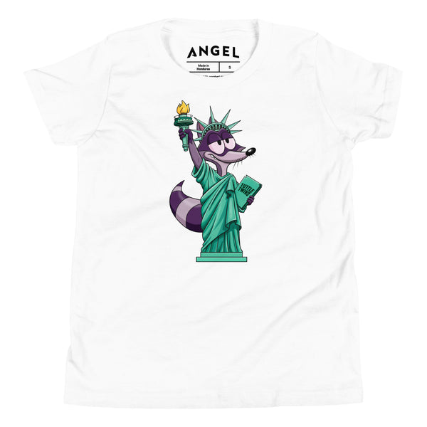 Tuttle Twins Derek Statue of Liberty Shirt - Youth – Angel Studios