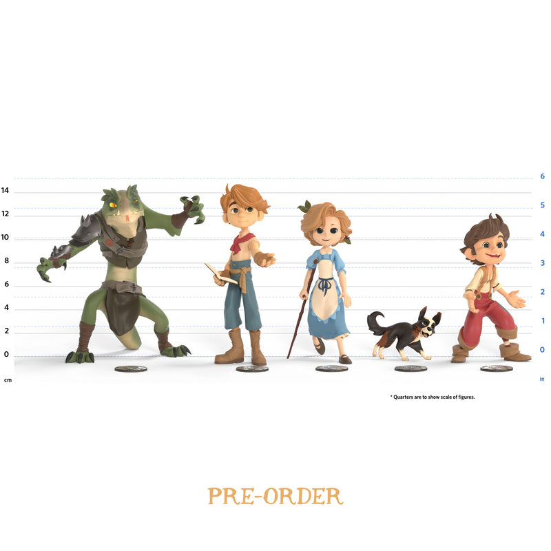 Wingfeather Saga Collectible Figurines Toys with height measurements