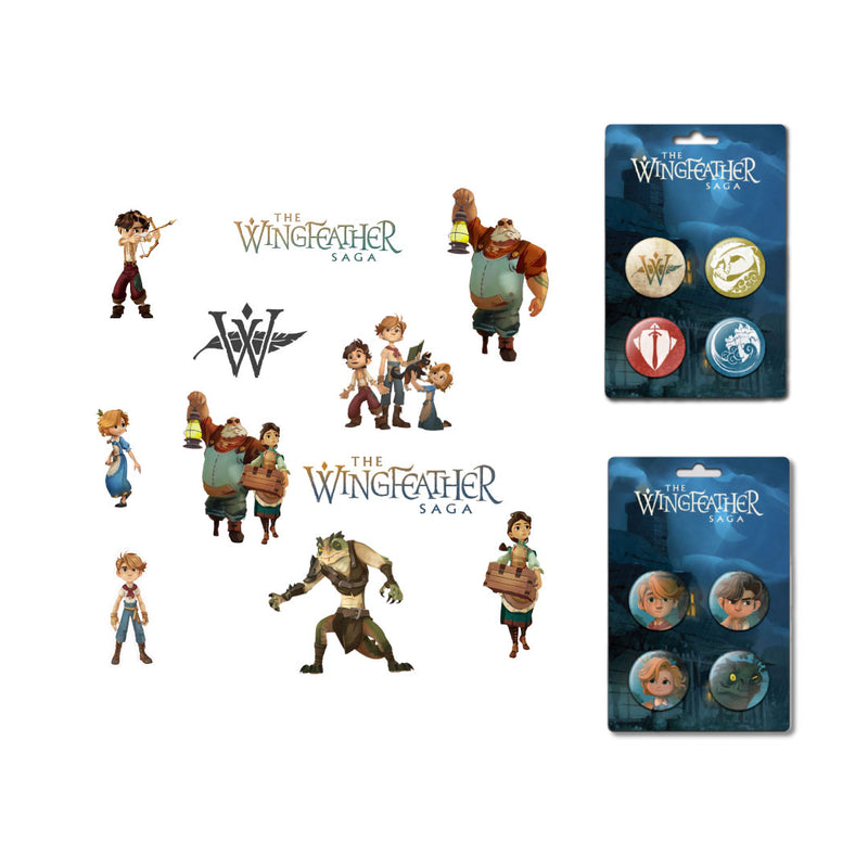 Wingfeather Stickers & Buttons Bundle